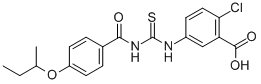2-CHLORO-5-[[[[4-(1-METHYLPROPOXY)BENZOYL]AMINO]THIOXOMETHYL]AMINO]-BENZOIC ACID CAS#: 586392-40-7