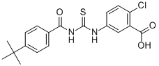 2-CHLORO-5-[[[[4-(1,1-DIMETHYLETHYL)BENZOYL]AMINO]THIOXOMETHYL]AMINO]-BENZOIC ACID CAS#: 433942-99-5