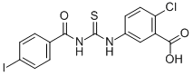 2-CHLORO-5-[[[(4-IODOBENZOYL)AMINO]THIOXOMETHYL]AMINO]-BENZOIC ACID CAS#: 532936-71-3