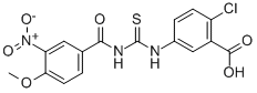 2-CHLORO-5-[[[(4-METHOXY-3-NITROBENZOYL)AMINO]THIOXOMETHYL]AMINO]-BENZOIC ACID CAS#: 433950-61-9