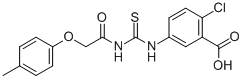 2-CHLORO-5-[[[[(4-METHYLPHENOXY)ACETYL]AMINO]THIOXOMETHYL]AMINO]-BENZOIC ACID CAS#: 586392-07-6
