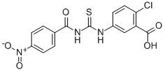2-CHLORO-5-[[[(4-NITROBENZOYL)AMINO]THIOXOMETHYL]AMINO]-BENZOIC ACID CAS#: 532408-10-9