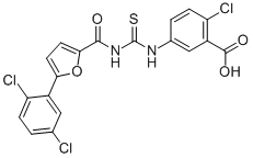2-CHLORO-5-[[[[[5-(2,5-DICHLOROPHENYL)-2-FURANYL]CARBONYL]AMINO]THIOXOMETHYL]AMINO]-BENZOIC ACID CAS#: 535942-65-5