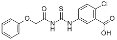 2-CHLORO-5-[[[(PHENOXYACETYL)AMINO]THIOXOMETHYL]AMINO]-BENZOIC ACID CAS#: 532433-67-3