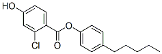 2-Chloro-4-hydroxybenzoic acid 4-pentylphenyl ester CAS#: 50687-71-3