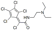 2-Chloro-N-[2-(diethylamino)ethyl]-2-(2,3,4,5-tetrachloro-2,4-cyclopentadien-1-ylidene)acetamide CAS#: 6284-49-7
