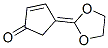2-Cyclopenten-1-one,  4-(1,3-dioxolan-2-ylidene)- CAS#: 59895-11-3