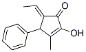 2-Cyclopenten-1-one, 5-ethylidene-2-hydroxy-3-methyl-4-phenyl-, (5E)- (9CI) CAS#: 543692-39-3