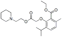 (2-Ethoxycarbonyl-6-isopropyl-3-methylphenoxy)acetic acid 2-piperidinoethyl ester CAS#: 53206-77-2