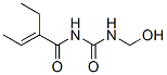 2-Ethyl-N-[[(hydroxymethyl)amino]carbonyl]-2-butenamide CAS#: 533-33-5