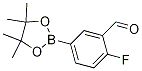2-Fluoro-5-(4,4,5,5-tetramethyl-[1,3,2]dioxaborolan-2-yl)-benzaldehyde CAS#: 443776-94-1