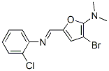 2-Furanamine,  3-bromo-5-[[(2-chlorophenyl)imino]methyl]-N,N-dimethyl- CAS#: 471899-16-8