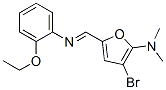 2-Furanamine,  3-bromo-5-[[(2-ethoxyphenyl)imino]methyl]-N,N-dimethyl- CAS#: 471922-91-5