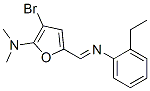 2-Furanamine,  3-bromo-5-[[(2-ethylphenyl)imino]methyl]-N,N-dimethyl- CAS#: 469884-27-3