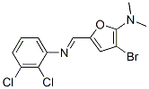 2-Furanamine,  3-bromo-5-[[(2,3-dichlorophenyl)imino]methyl]-N,N-dimethyl- CAS#: 471887-72-6