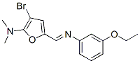 2-Furanamine,  3-bromo-5-[[(3-ethoxyphenyl)imino]methyl]-N,N-dimethyl- CAS#: 471922-39-1