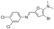 2-Furanamine,  3-bromo-5-[[(3,4-dichlorophenyl)imino]methyl]-N,N-dimethyl- CAS#: 470671-75-1
