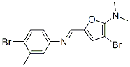 2-Furanamine,  3-bromo-5-[[(4-bromo-3-methylphenyl)imino]methyl]-N,N-dimethyl- CAS#: 469903-61-5