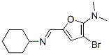 2-Furanamine,  3-bromo-5-[(cyclohexylimino)methyl]-N,N-dimethyl- CAS#: 471922-37-9