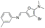 2-Furanamine,  3-bromo-N,N-dimethyl-5-[[(3-methylphenyl)imino]methyl]- CAS#: 469910-38-1