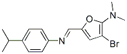 2-Furanamine,  3-bromo-N,N-dimethyl-5-[[[4-(1-methylethyl)phenyl]imino]methyl]- CAS#: 469901-94-8