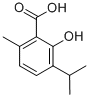 2-HYDROXY-3-ISOPROPYL-6-METHYLBENZOIC ACID CAS#: 548-51-6