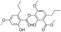 2-Hydroxy-3-[(2-hydroxy-4-methoxy-6-propylbenzoyl)oxy]-4-methoxy-6-propylbenzoic acid methyl ester CAS#: 6161-77-9
