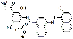 2-Hydroxy-3-[[4-[(2-hydroxy-1-naphthalenyl)azo]-1-naphthalenyl]azo]-5-sodiosulfobenzoic acid sodium salt CAS#: 6406-62-8