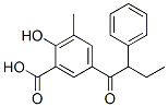 2-Hydroxy-3-methyl-5-(2-phenylbutyryl)benzoic acid CAS#: 50439-07-1