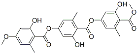 2-Hydroxy-4-[(2-hydroxy-4-methoxy-6-methylbenzoyl)oxy]-6-methylbenzoic acid 3-hydroxy-4-methoxycarbonyl-5-methylphenyl ester CAS#: 570-07-0