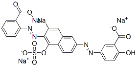 2-Hydroxy-5-[[5-hydroxy-6-[(2-sodiooxycarbonylphenyl)azo]-7-sodiosulfo-2-naphthalenyl]azo]benzoic acid sodium salt CAS#: 6406-36-6