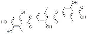 2-Hydroxy-6-methyl-4-[(3,4,6-trihydroxy-2-methylbenzoyl)oxy]benzoic acid 4-carboxy-3-hydroxy-5-methylphenyl ester CAS#: 537-07-5