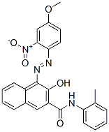 2-Hydroxy-N-(2-methylphenyl)-1-[(2-nitro-4-methoxyphenyl)azo]-3-naphthamide CAS#: 6410-34-0