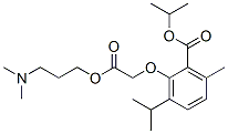 (2-Isopropoxycarbonyl-6-isopropyl-3-methylphenoxy)acetic acid 3-(dimethylamino)propyl ester CAS#: 53206-93-2