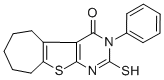 2-MERCAPTO-3-PHENYL-3,5,6,7,8,9-HEXAHYDRO-10-THIA-1,3-DIAZA-BENZO[A]AZULEN-4-ONE CAS#: 59898-71-4
