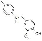 2-METHOXY-4-([(4-METHYLPHENYL)AMINO]METHYL)PHENOL CAS#: 58285-78-2