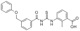 2-METHYL-3-[[[[3-(PHENOXYMETHYL)BENZOYL]AMINO]THIOXOMETHYL]AMINO]-BENZOIC ACID CAS#: 535948-05-1