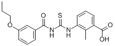 2-METHYL-3-[[[(3-PROPOXYBENZOYL)AMINO]THIOXOMETHYL]AMINO]-BENZOIC ACID CAS#: 535962-47-1