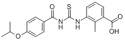 2-METHYL-3-[[[[4-(1-METHYLETHOXY)BENZOYL]AMINO]THIOXOMETHYL]AMINO]-BENZOIC ACID CAS#: 434303-88-5