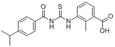 2-METHYL-3-[[[[4-(1-METHYLETHYL)BENZOYL]AMINO]THIOXOMETHYL]AMINO]-BENZOIC ACID CAS#: 435281-77-9