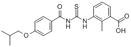 2-METHYL-3-[[[[4-(2-METHYLPROPOXY)BENZOYL]AMINO]THIOXOMETHYL]AMINO]-BENZOIC ACID CAS#: 532978-47-5