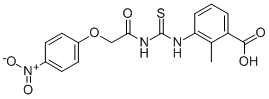 2-METHYL-3-[[[[(4-NITROPHENOXY)ACETYL]AMINO]THIOXOMETHYL]AMINO]-BENZOIC ACID CAS#: 532421-85-5