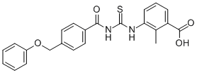2-METHYL-3-[[[[4-(PHENOXYMETHYL)BENZOYL]AMINO]THIOXOMETHYL]AMINO]-BENZOIC ACID CAS#: 532980-87-3