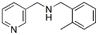(2-METHYL-BENZYL)-PYRIDIN-3-YLMETHYL-AMINE CAS#: 510723-58-7