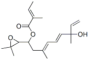 2-Methyl-2-butenoic acid 1-(3,3-dimethyloxiranyl)-7-hydroxy-3,7-dimethyl-3,5,8-nonatrienyl ester CAS#: 59806-18-7