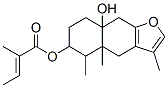 2-Methyl-2-butenoic acid 4,4a,5,6,7,8,8a,9-octahydro-8a-hydroxy-3,4a,5-trimethylnaphtho[2,3-b]furan-6-yl ester CAS#: 56298-88-5