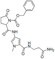 2-[N-[5-[N-(2-Carbamoylethyl)carbamoyl]-1-methyl-1H-pyrrol-3-yl]carbamoyl]-5-oxo-1-pyrrolidinecarboxylic acid benzyl ester CAS#: 55356-25-7