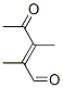 2-Pentenal, 2,3-dimethyl-4-oxo- (9CI) CAS#: 595606-38-5