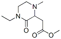 2-Piperazineaceticacid,4-ethyl-1-methyl-3-oxo-,methylester(9CI) CAS#: 534603-24-2