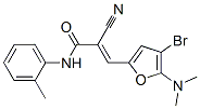 2-Propenamide,  3-[4-bromo-5-(dimethylamino)-2-furanyl]-2-cyano-N-(2-methylphenyl)- CAS#: 586340-35-4